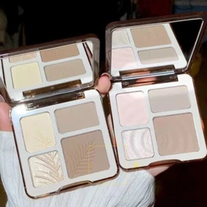 4 Colors Beauty Highlighter Palette Makeup Face Contour Powder Bronzer Make U - Picture 1 of 17