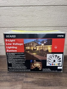 NEW OUTDOOR LIGHTING SYSTEM SEARS LOW VOLTAGE 8 LIGHTS TRANSFORMER WIRE # 979718 - Picture 1 of 8