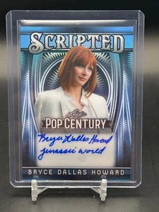 2025 Leaf Pop Century Bryce Dallas Howard /7 Jurassic World Inscription Auto NB1 - Picture 1 of 2