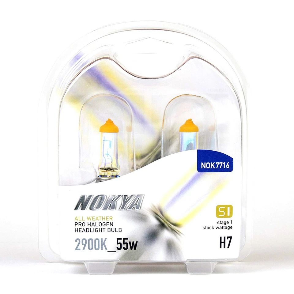 Nokya H7 All Weather S1 55W Halogen Headlight Fog Light Bulb NOK7716 1 Pair - Image 1 of 4