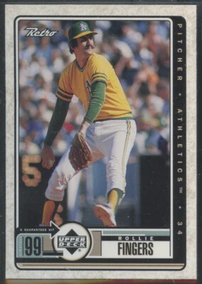 1999 Upper Deck Retro #100 Rollie Fingers Oakland Athletics - Image 1 of 2