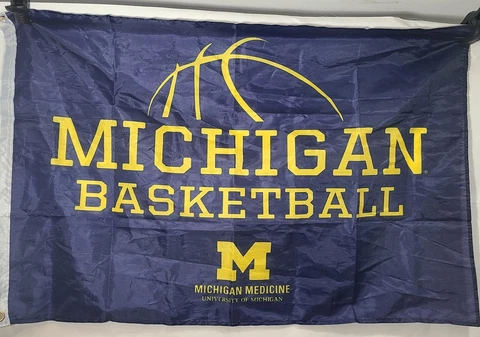 SGA Michigan Wolverines Men's Basketball Blue Banner ~ Pre-owned Cover