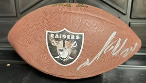 Michael Huff, signed NFL Wilson football Oakland Raiders, Ravens, Broncos, Texas - Picture 1 of 3