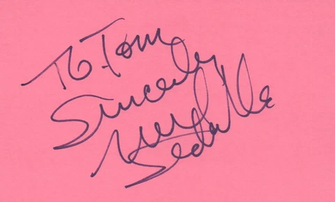 Neil Sedaka Singer Musician Pop Music 1977 Waldorf Signed Index Card JSA COA Cover