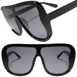 Übergroße edel elegant sexy moderne Damen Sonnenbrille schwarzes Gestell - Bild 1 von 4