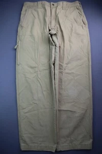 Pantalones utilitarios de lona Columbia para hombre compactos algodón beige oscuro talla 34 (MSR 34x29) - Imagen 1 de 10