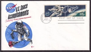 1967 Gemini Sc 1331-1332 1332b Space Twins, Cachet Craft cachet Champy - Picture 1 of 1