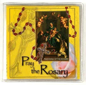 Pray the Rosary Pocket Size Booklet in Plastic Case Vintage Mysteries J372 - Picture 1 of 4
