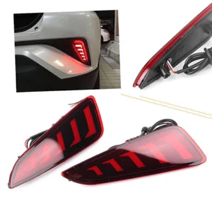 Car Rear Fog Lights 12V LED Bumper Tail Light Fit Toyota CHR C-HR 2016-2022 - Picture 1 of 8