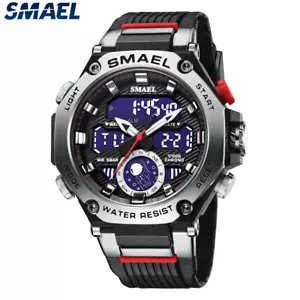 SMAEL Men Stopwatch Student Sport Watch Men Quartz Watches Digital Wristwatch - Picture 1 of 18