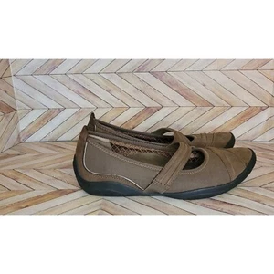 Women Privo Clarks Brown Suede Leather Mary Jane Flat Shoe Size 6.5 - Picture 1 of 5