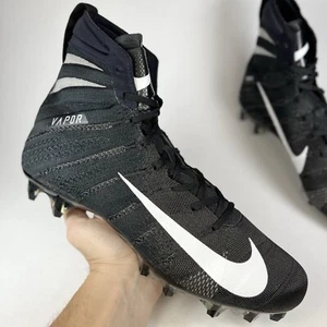 Nike Vapor Untouchable Elite 3 Flyknit Black White AO3006-010 Men’s Cleats Sz 15 - Picture 1 of 10