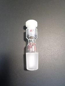 Wilmad Lab Glass Complete Threaded Thermometer Inlet Adapter 19/22 #7 Thread - Picture 1 of 3