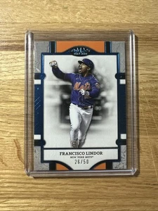 2024 Topps Tier One #52 Francisco Lindor Blue Foil /50 NY METS - Picture 1 of 3
