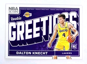 2024-25 Panini Hoops Dalton Knecht Rookie Greetings Los Angeles Lakers RC #19 - Picture 1 of 2