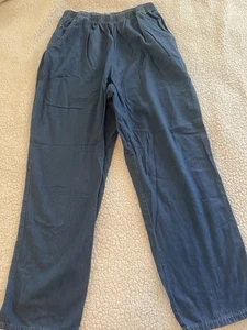 Vintage Koret City Blues Jeans Womens 12 Elastic Waist Straight Pleated Front - Picture 1 of 6