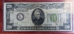 Rare 1928C San Francisco $20 FRN (Woods / Mills signatures) 1928-C - Picture 1 of 2