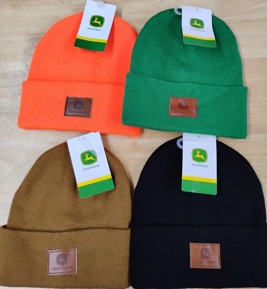 John Deer Beanie, Toboggan 帽子,John Deere 手表帽子,全新 4 种颜色 — 第 1/1 张图片