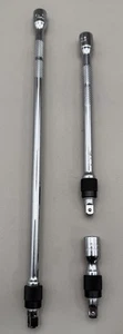 Proto 3pc 1/4” Drive Locking Extension Set 10”, 6”, & 2” OAL Chrome USA NEW - Imagen 1 de 6