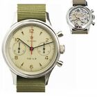 1963 Seagull Movement Mechanical Chronograph Sapphire Exhibition Case Watch 38mm
