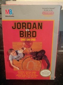 JORDAN vs. BIRD One-on-One Nintendo NES Game Original MB Cardboard Collector BOX