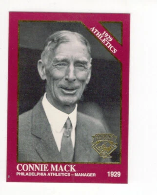 1994 Conlon Collection Burgundy Connie Mack (HOF) #1159 Athletics Free Shipping - Image 1 of 2