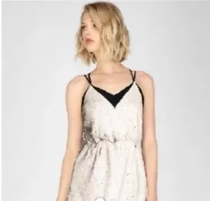 Mini Vestido Adelyn Rae para Mujer Lentellera Crema Dorado Negro Pequeño Mezcla de Poliéster - Imagen 1 de 23