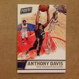 Anthony Davis #22 pelicans 11/50 made Thick Card 2015/16 2016 Panini Fathers Day - Picture 1 of 1