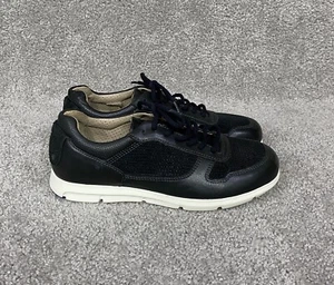 Birkenstock Cincinnati Sneakers Womens Sz 38 E Black Leather Low Lace Up Shoes 8 - Picture 1 of 16