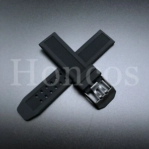 CORREA DE RELOJ DE GOMA 23 MM SE ADAPTA A CITIZEN NAVIHAWK ECO DRIVE NEGRA - Imagen 1 de 4