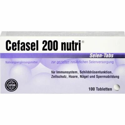 CEFAK KG CEFASEL 200 nutri Selen-Tabs 100 St PZN02330807