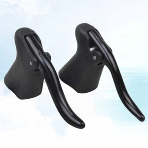 1 Paio Copri Maniglia Freno Bici Freni Ricambi Ciclismo (Nero) Maniglia Freno - Foto 1 di 11
