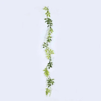 2 Silk 6 ft Artificial Wisteria Flowers Garland Hanging Vines Party Decorations - Image 1 of 2