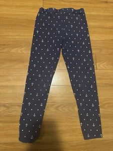 Nautica Girls Size 6 Anchor Navy Blue & White Pants - Picture 1 of 3