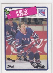 88/89 TOPPS..KELLY KISIO..NRMT..CARD # 143..RANGERS..FREE COMBINED SHIPPING