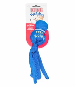 Juguete chirriante KONG Wubba para buscar y entrenar mascotas remolcador - azul - Imagen 1 de 5