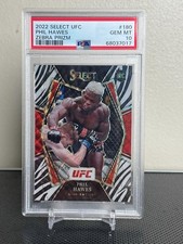 Phil Hawes Zebra Prizm Rookie PSA 10 Mint Pop 1 2022 Panini Select UFC Card