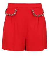 Miu Miu Occasione Donna Pantaloni Rosso IT 40