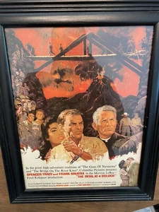 Póster de la película 1961 The Devil at 4 en punto enmarcado Frank Sinatra Spencer Tracy - Imagen 1 de 12