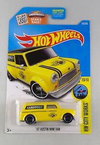 Mattel Hot Wheels HW City Works '67 Austin Mini Van Yellow 10/10 175/250 MISB