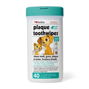Petkin Pet Tooth Wipes 40 Pack - Picture 1 of 1