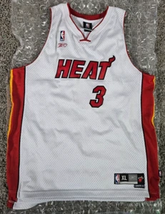 Dwyane Wade Herren X-Large Reebok Miami Heat NBA Trikot weiß rot - Bild 1 von 12
