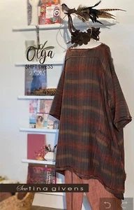 Olga Shift Dress Sewing Pattern, TG-A10520, By Tina Givens Printed, S-4X New! - Picture 1 of 3