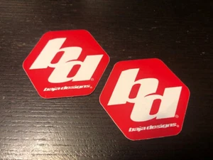 BD BAJA DESIGN RACING STICKER DECAL 2PC SET Offroad UTV 2"X2" - Picture 1 of 1