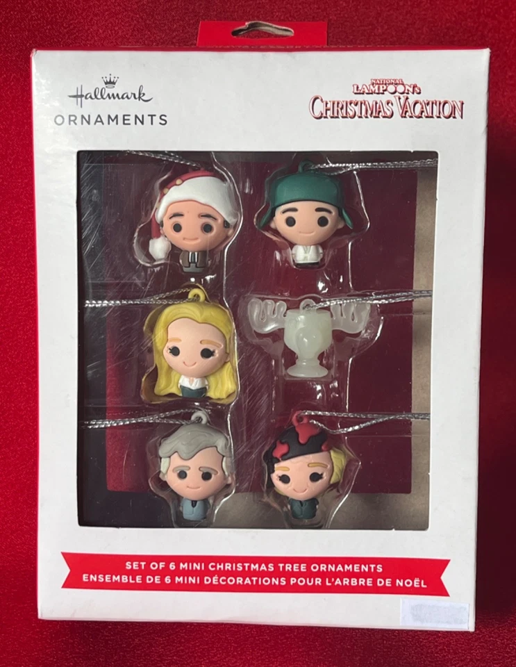 Hallmark National Lampoons Christmas Vacation Set Of 6 Mini Christmas Ornaments