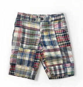 Polo Ralph Lauren Sz 8 Boys Patchwork Madrid Plaid Shorts - Picture 1 of 5