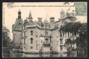 CPA Trois-Moutiers, Château de la Motte-Chandeniers, côté ouest - Picture 1 of 2