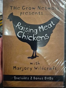 RAISING MEAT CHICKENS DVD MARJORY WILDCRAFT THE GROW NETWORK FOOD DOCUMENTARY - Picture 1 of 2