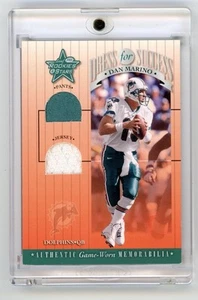 2001 Leaf Rookies & Stars Dan Marino Dress Success Game Used Dual Jersey Pants - Picture 1 of 2