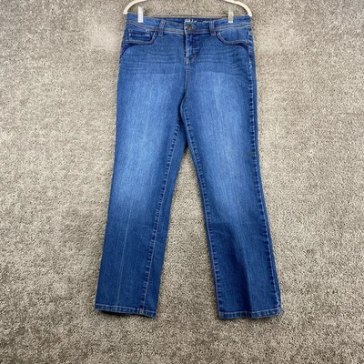 Style&co. Pantalones de mezclilla para mujer 12 Petite cortos azules tiro medio 5 bolsillos Foto 1 de 4